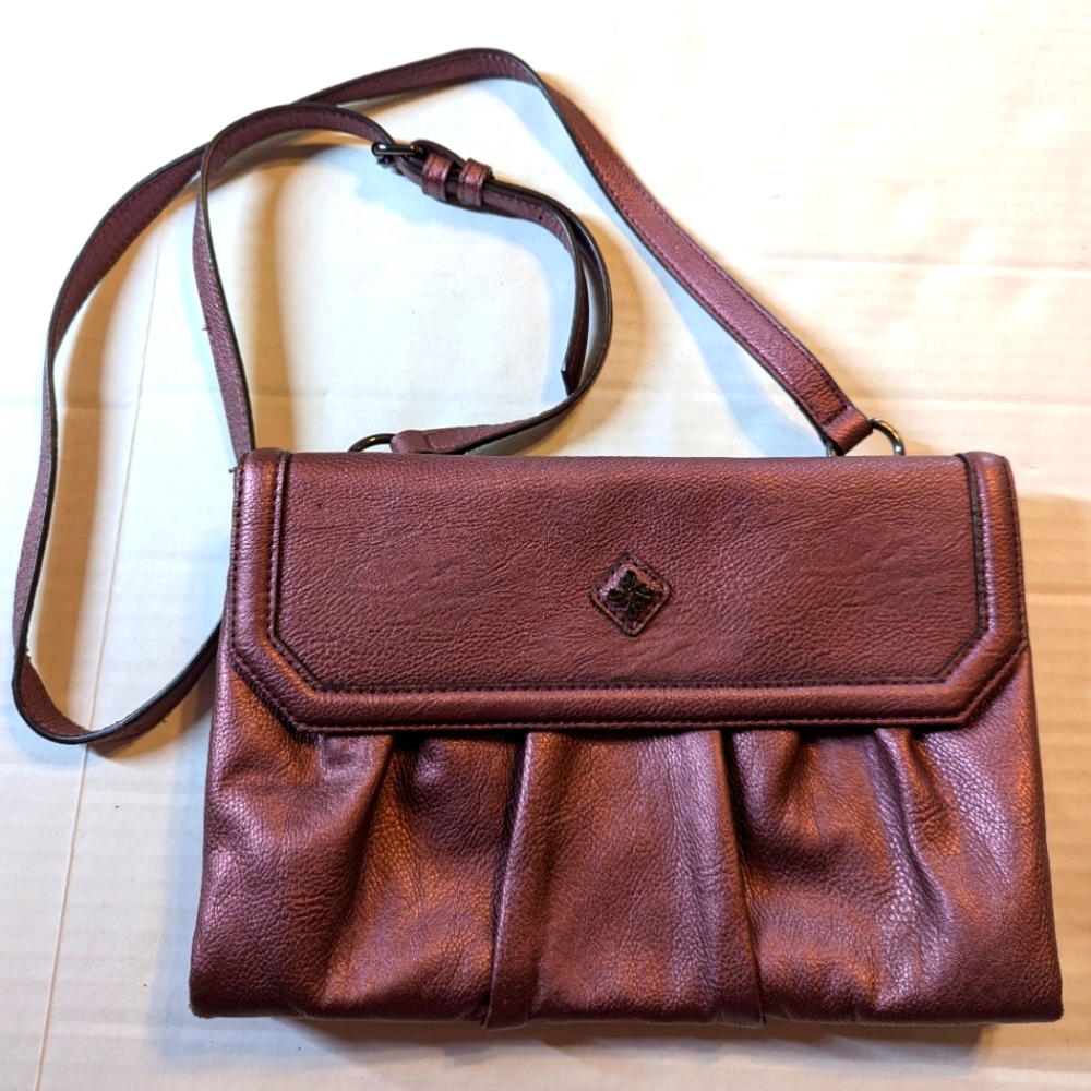 SIMPLY VERA WANG CHERRY HILL Crossbody Rose Metallic Purse